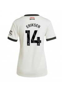 Fotbalové Dres Manchester United Christian Eriksen #14 Dámské Třetí Oblečení 2024-25 Krátký Rukáv